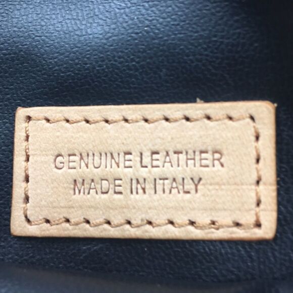 moscardini firenze Made In Italy Black And Brown Leather Crossbody Bag - Picture 4 of 5